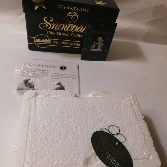 Snowbabies Rudolph The Red Nosed Reindeer Guest Collection Ornament Dept 56 - Picture 6 of 13